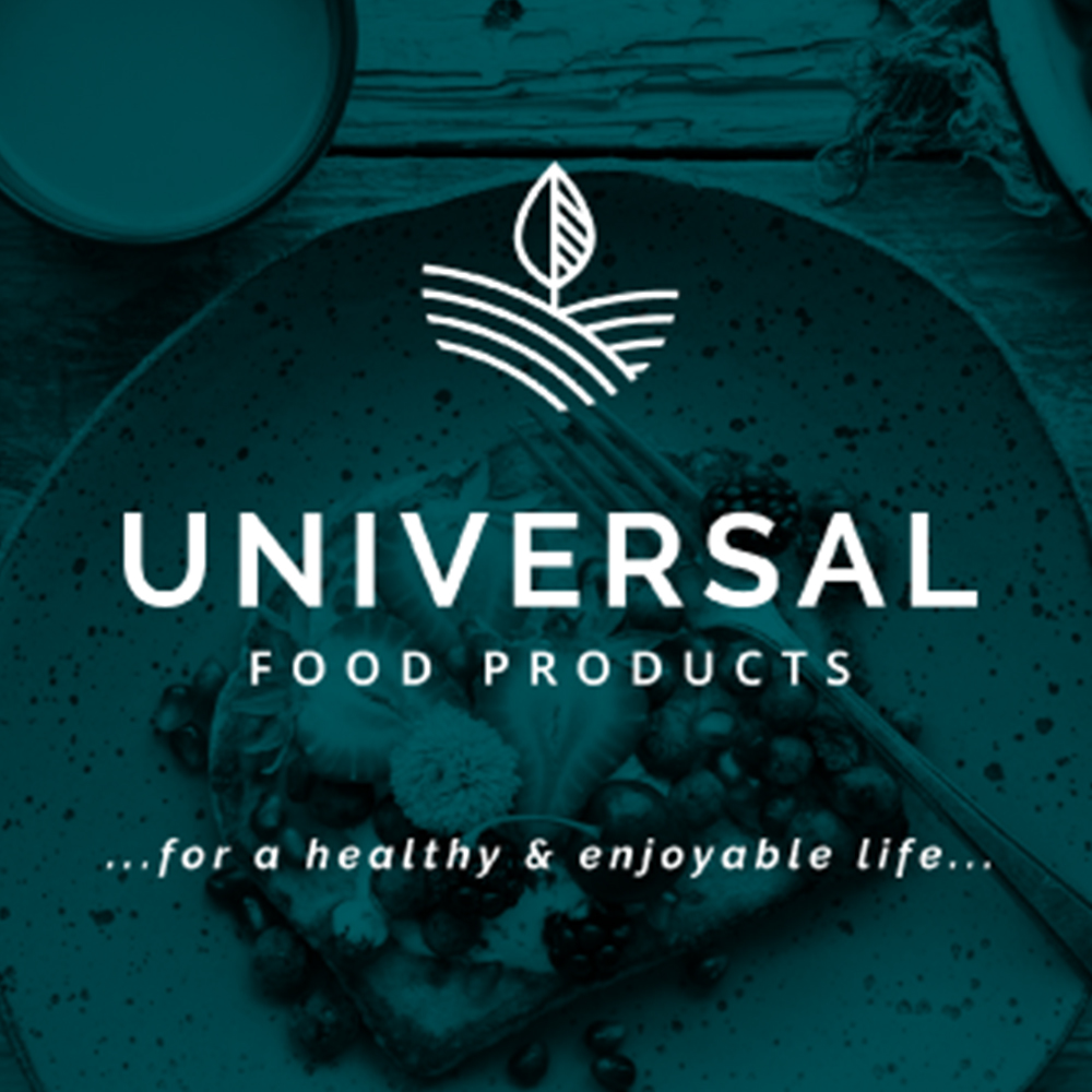 UNIVERSAL FOOD PRODUCTS WEBSITE CONCEPT — Adobe Illustrator / Photoshop